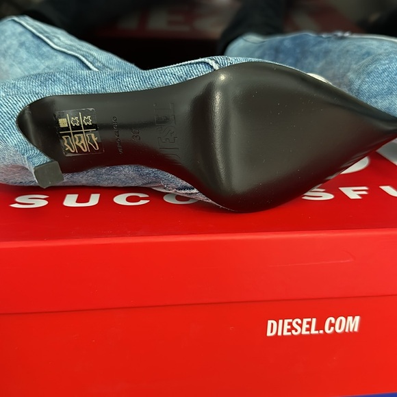 Diesel D-Venus denim tall boots - Picture 4 of 7